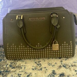 Medium olive green Michael Kors purse